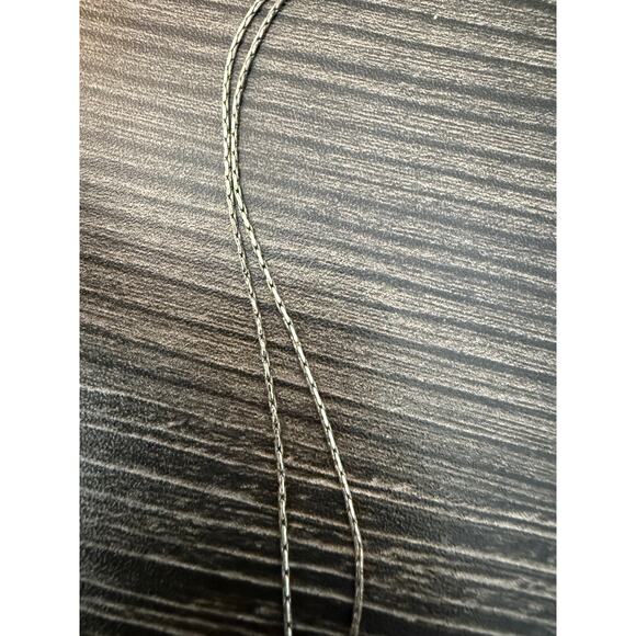 6/$25 VINTAGE 1928 Silver Tone Yellow Rhinestone Cross Necklace - Picture 5 of 6